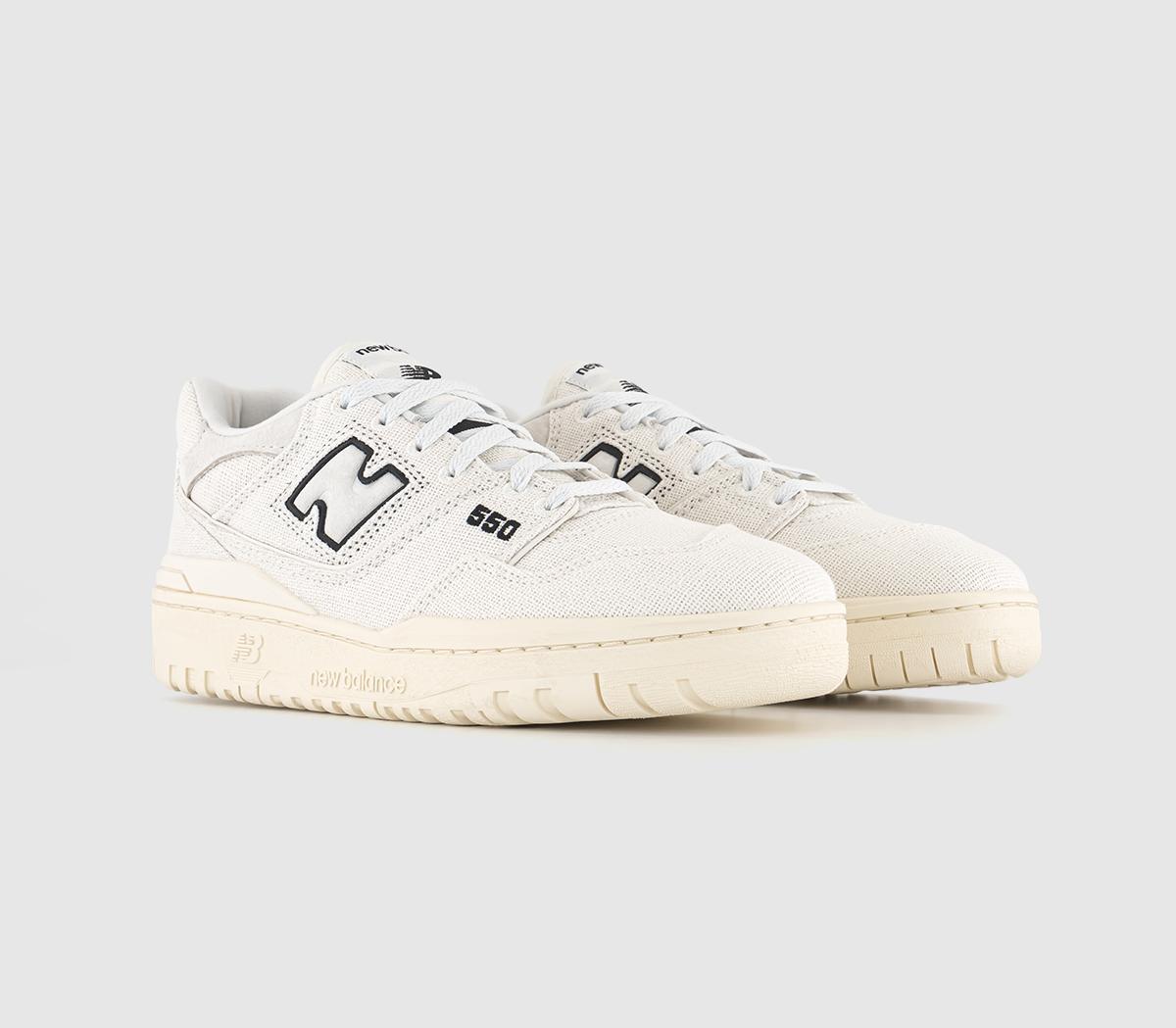 New Balance BB550 Trainers Off White Canvas Men's Trainers