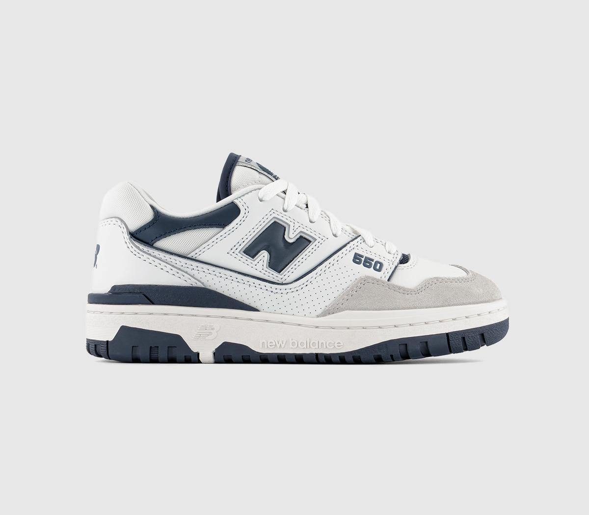 New Balance BB550 Trainers White Blue - Women's Trainers