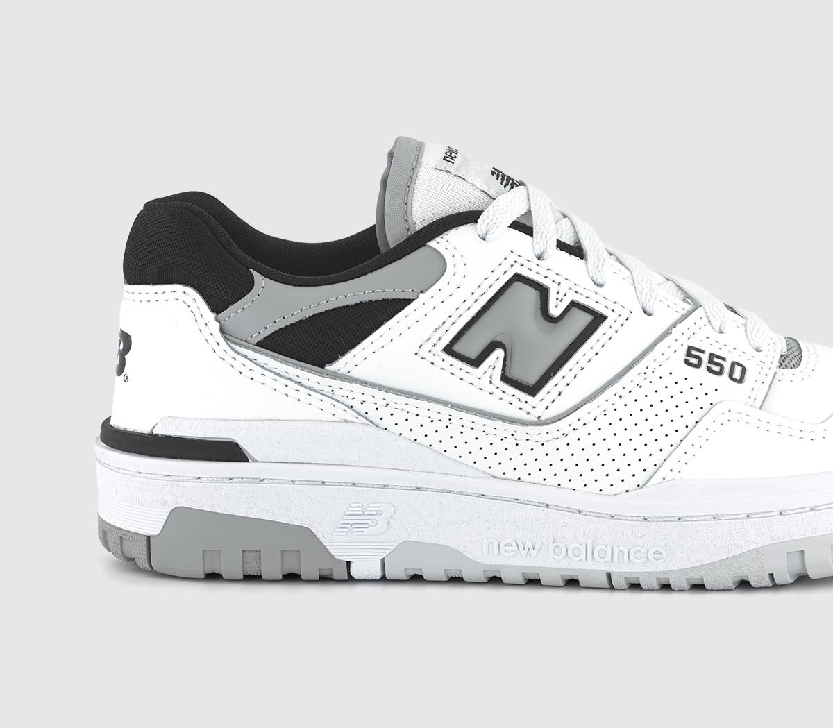 New BalanceBB550 TrainersWhite Grey Black