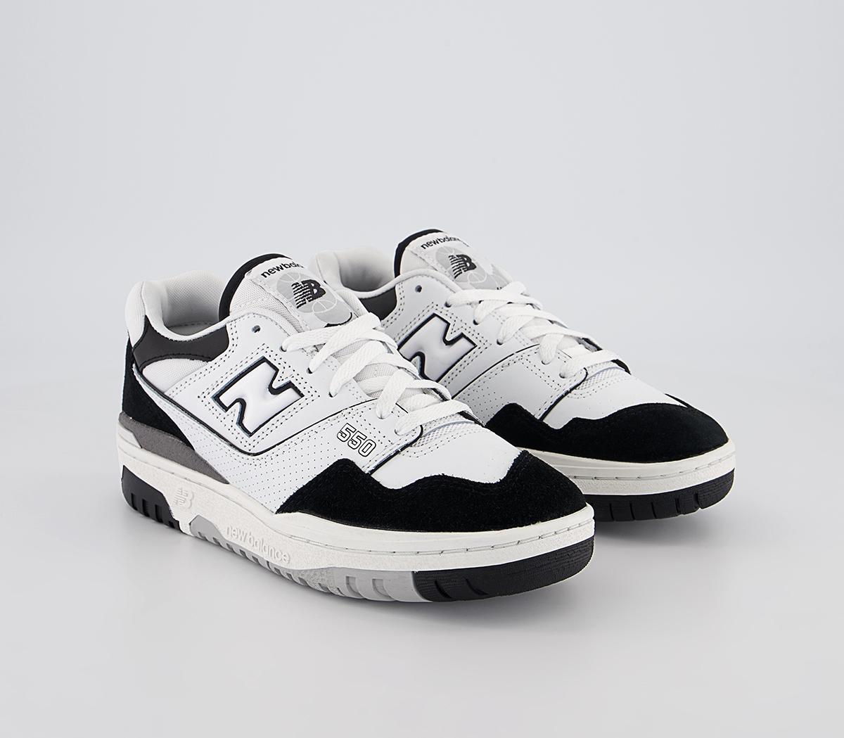 New Balance BB550 Trainers White Black Grey - Unisex Sports