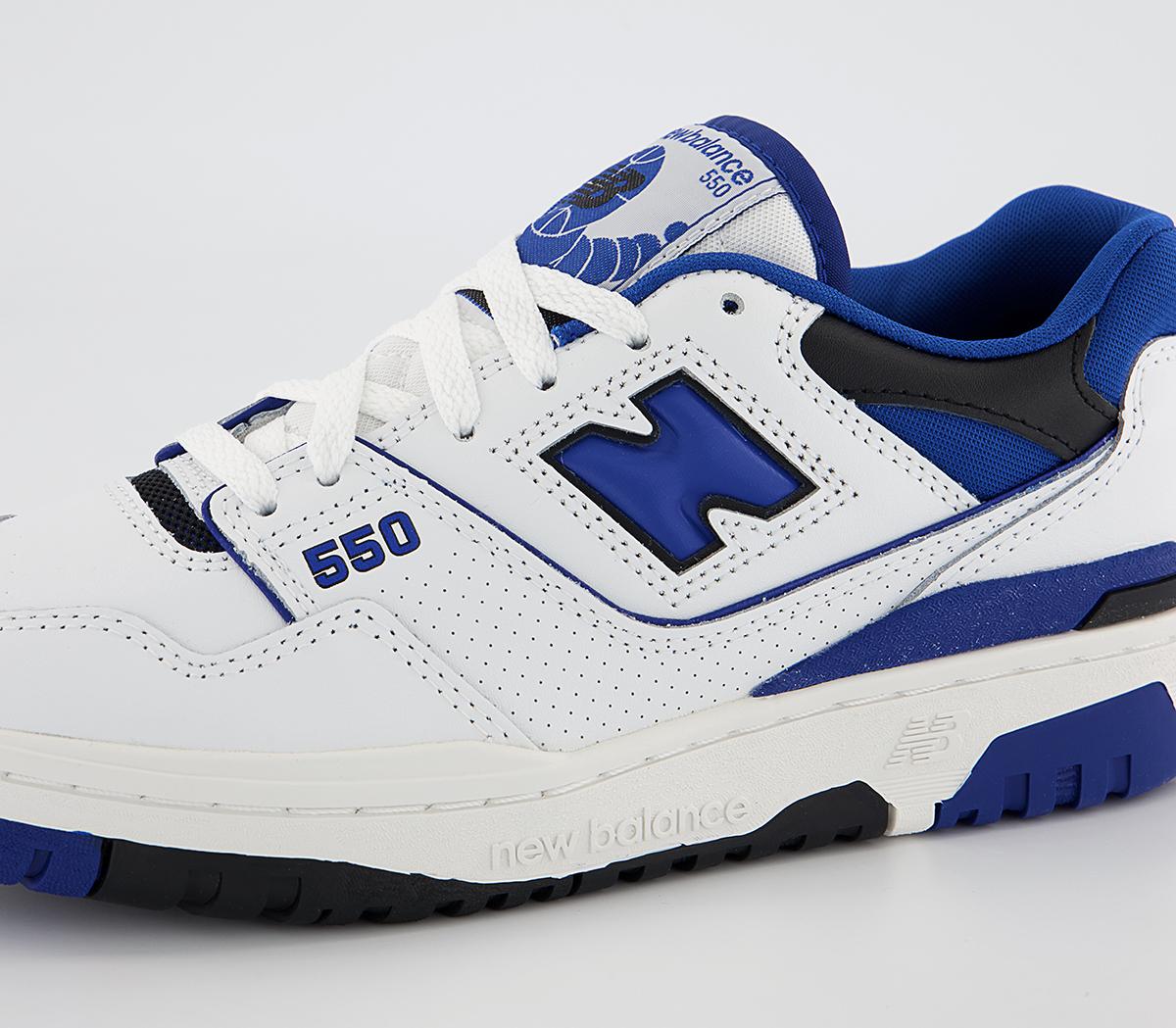 New BalanceBB550 TrainersWhite Blue Black