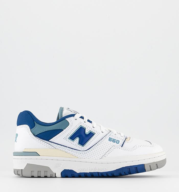 New Balance BB550 Trainers White Teal Grey