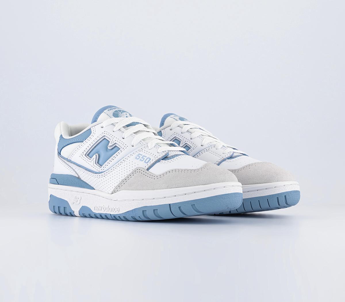 New Balance BB550 Trainers White Blue Grey Unisex Sports