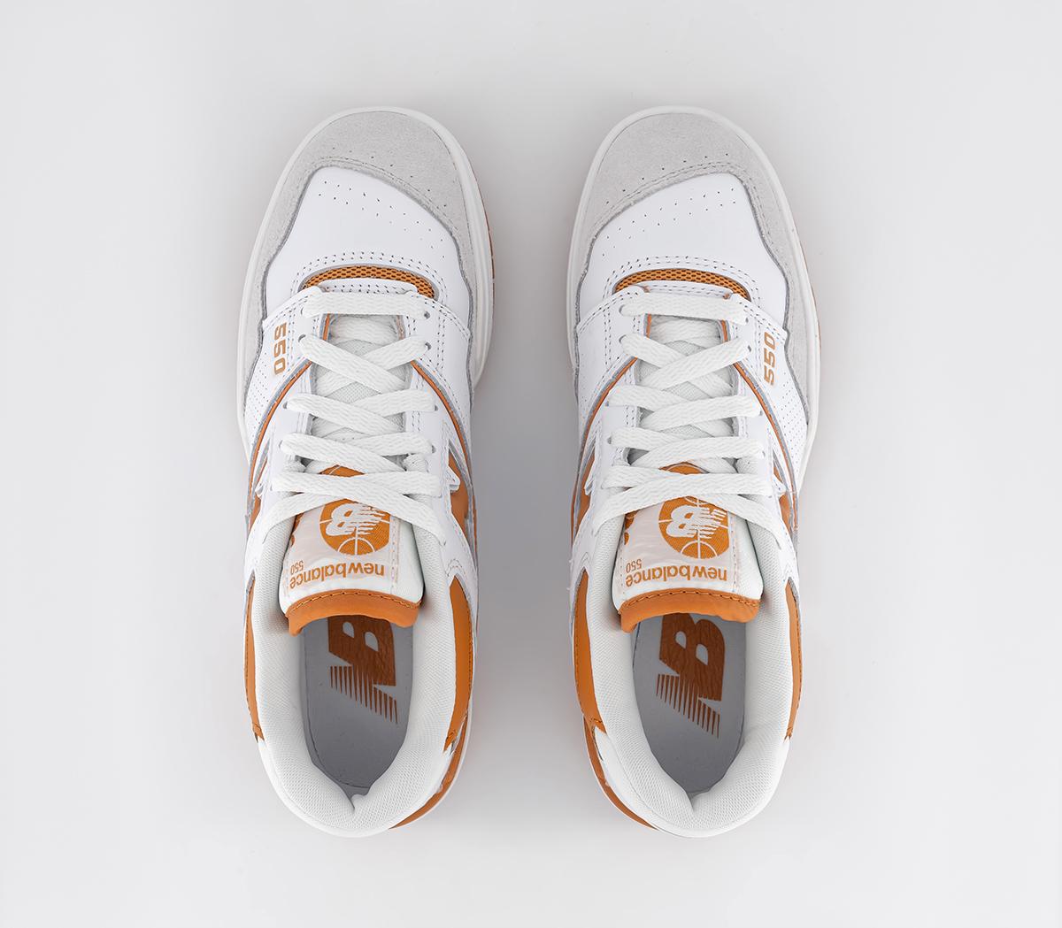 New BalanceBB550 Trainers White Orange Grey