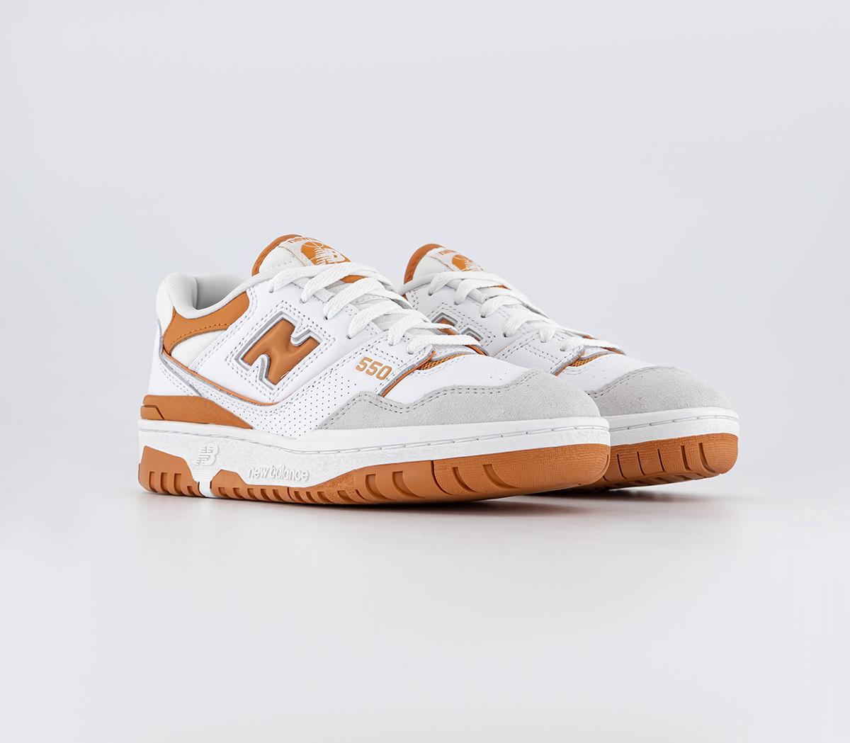 New BalanceBB550 Trainers White Orange Grey