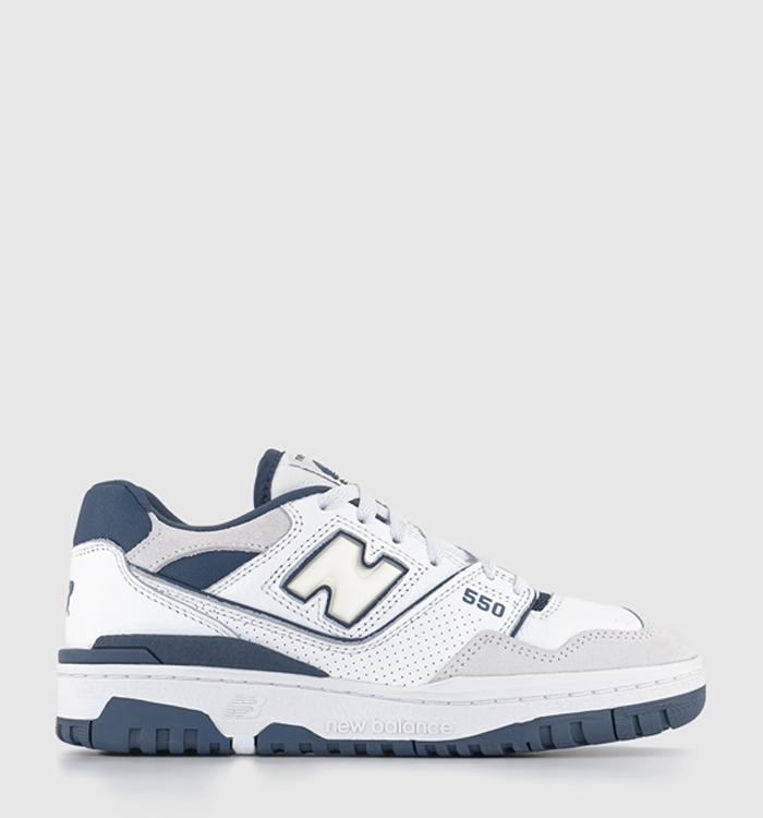 New Balance BB550 Trainers White Navy Offwhite