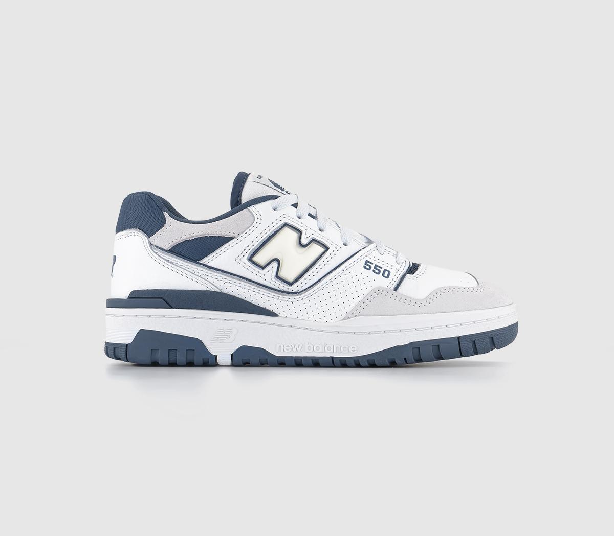 New Balance BB550 Trainers White Navy Offwhite - Men's Trainers