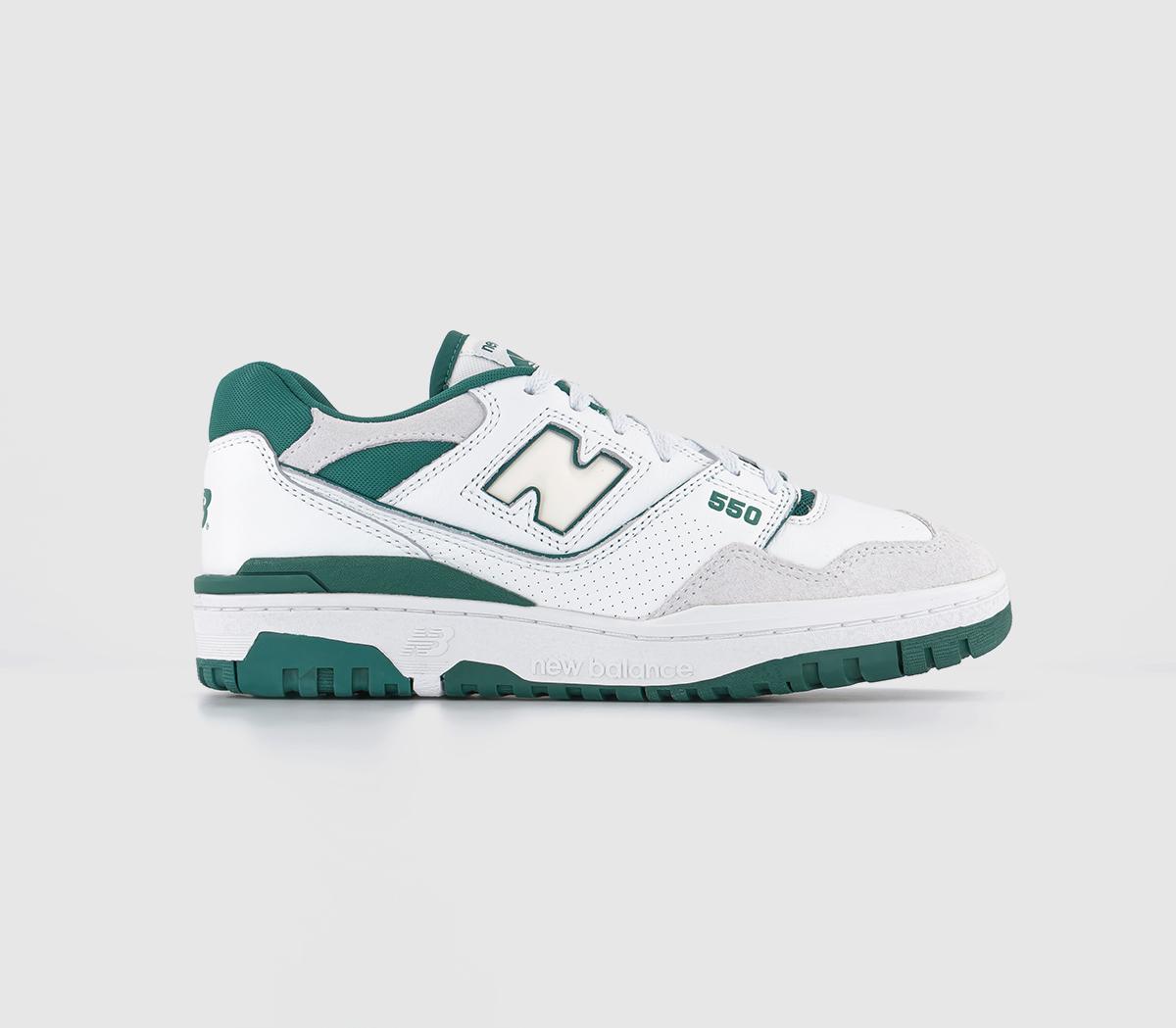 New Balance BB550 Trainers White Teal Offwhite - Men's Trainers