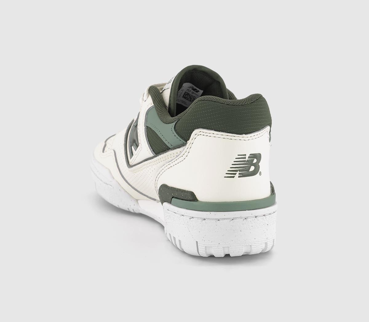 New BalanceBB550 Trainers Angora White Offwhite Green