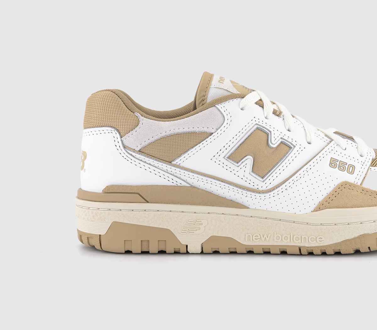 New Balance BB550 Trainers White Sand Offwhite - Unisex Sports