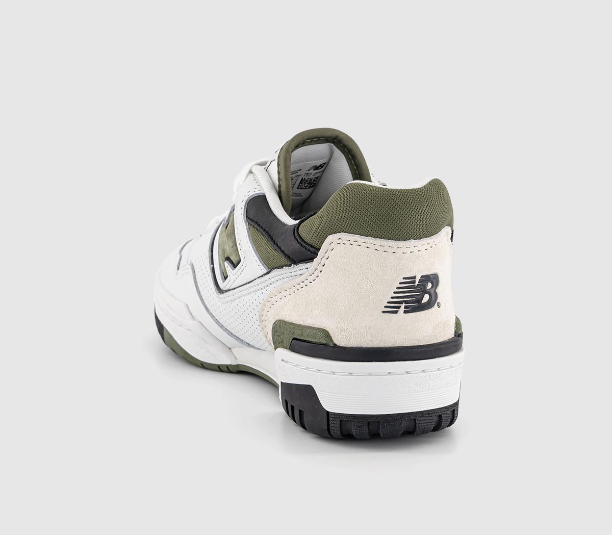 New BalanceBb550 TrainersWhite Black Khaki