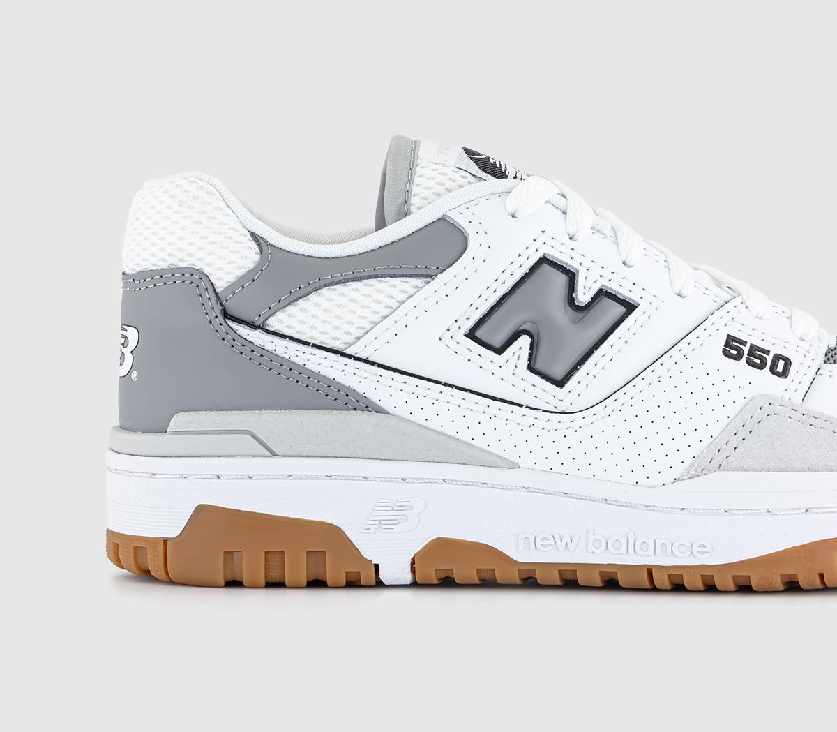 New Balance BB550 Trainers New Balance BB550 Trainers White Grey Grey Gum