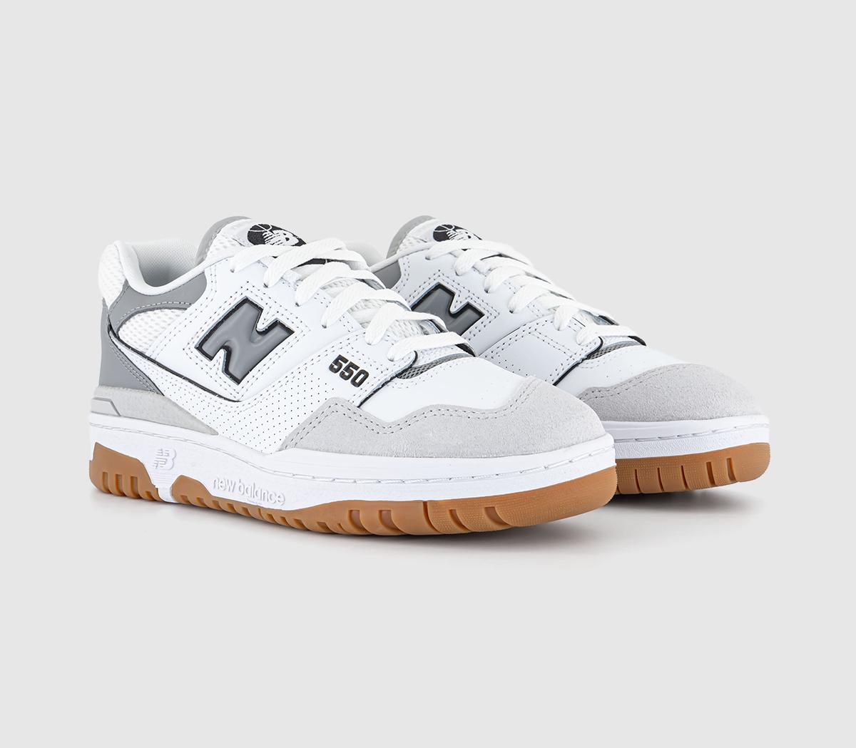 New Balance BB550 Trainers New Balance BB550 Trainers White Grey Grey Gum