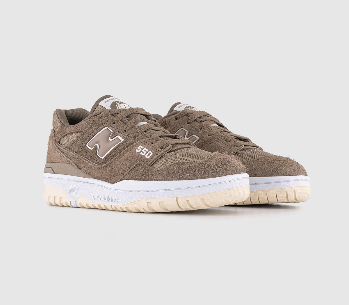 New BalanceBB550 TrainersMushroom Brown White