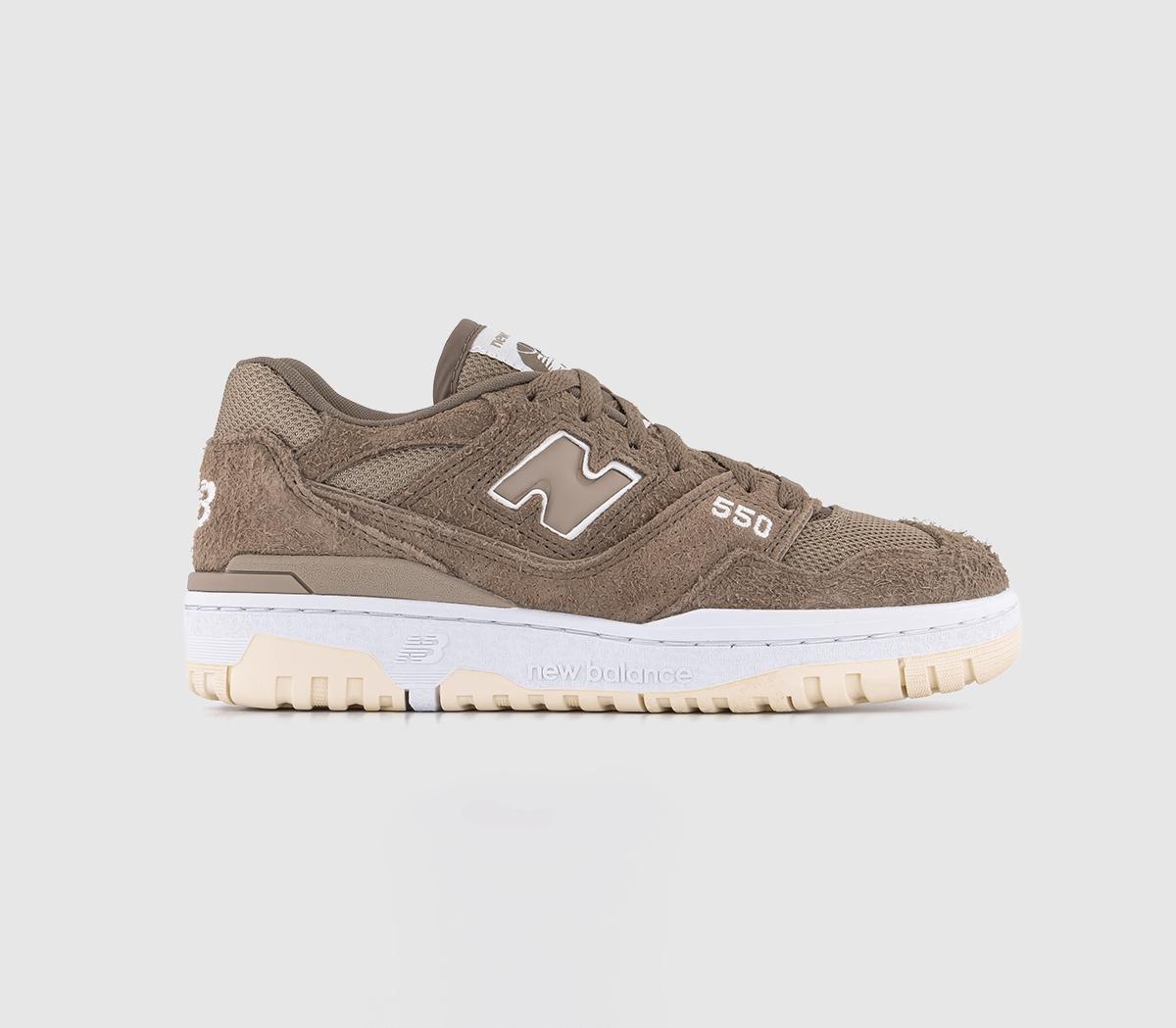 New BalanceBB550 TrainersMushroom Brown White