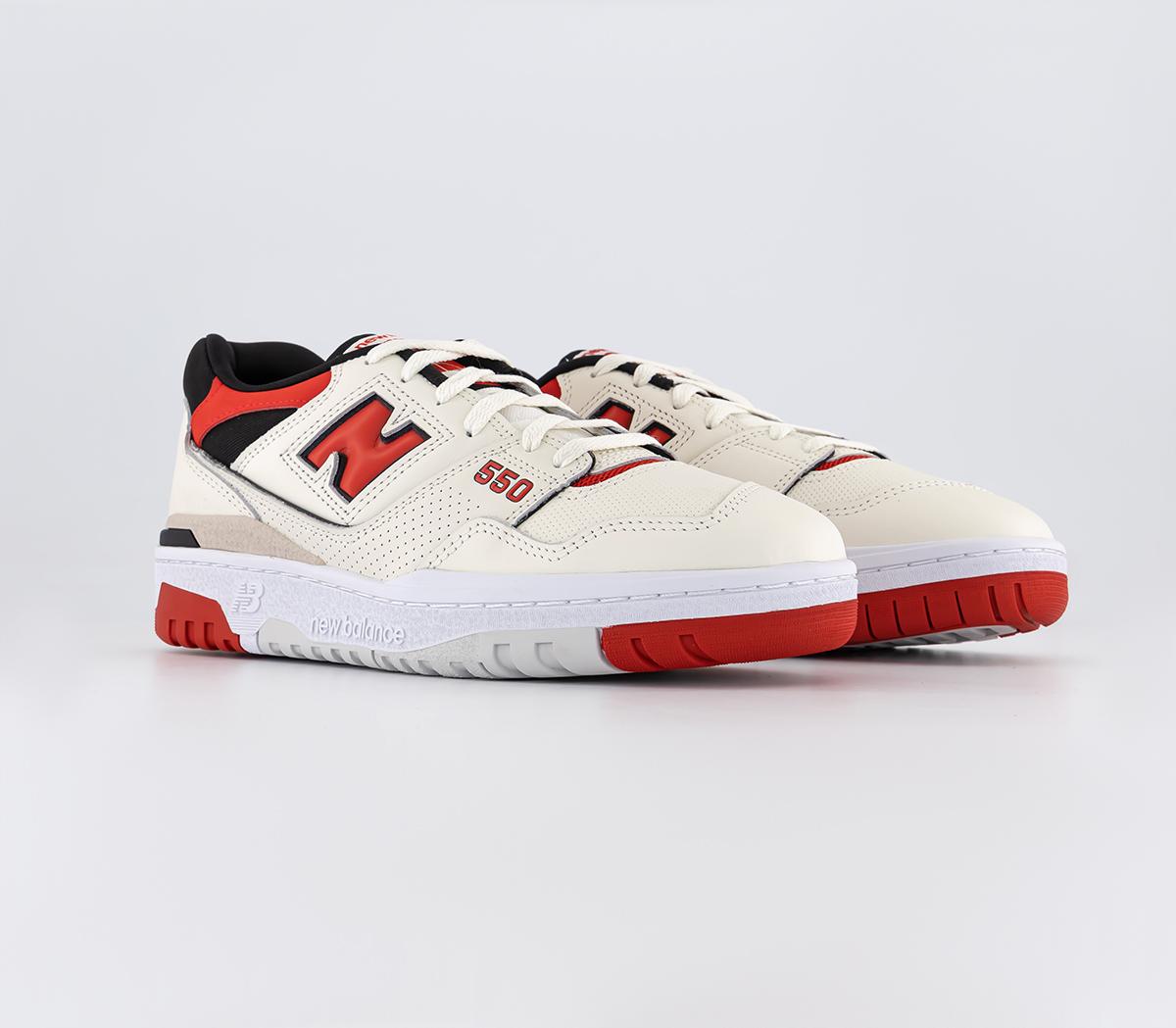 New BalanceBB550 Trainers Red White Off White