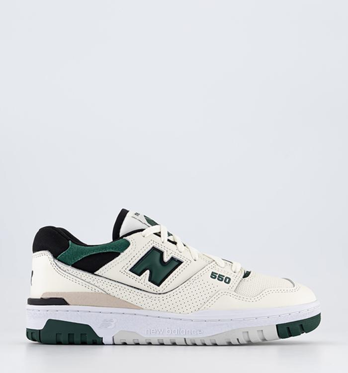 New Balance BB550 Trainers Green White Off White