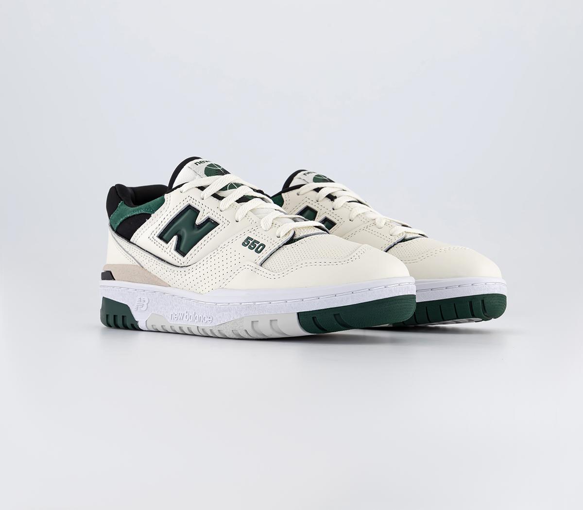 New Balance BB550 Trainers Green White Off White Unisex Sports