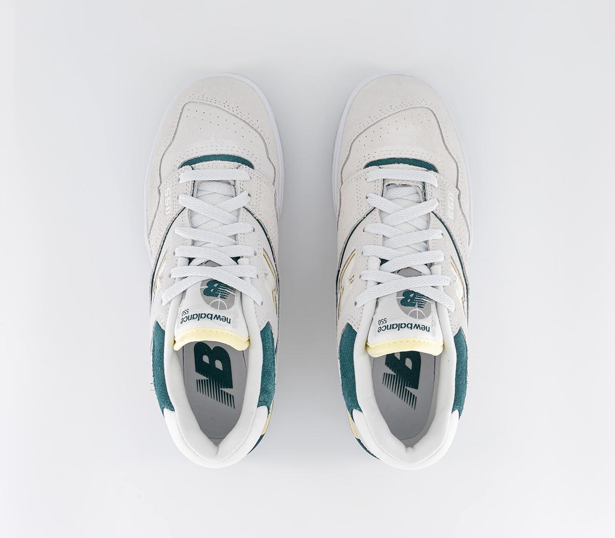 New BalanceBB550 Trainers Sea Salt Lime Grey White Green