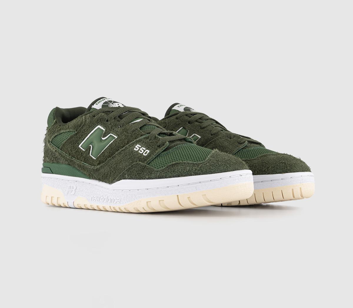 New Balance BB550 Trainers Nori Moss Green - Unisex Sports