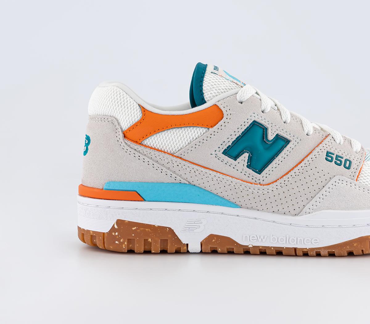 New Balance BB550 Trainers New Balance BB550 Trainers Cream Orange Blue Green Grey Gum