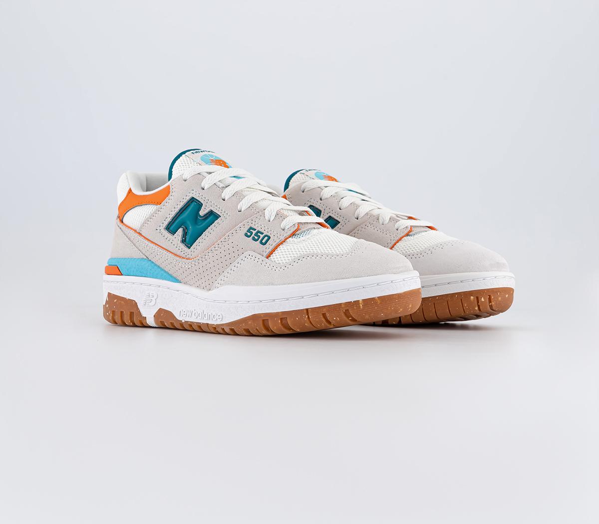 New Balance BB550 Trainers New Balance BB550 Trainers Cream Orange Blue Green Grey Gum
