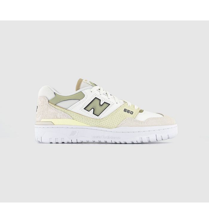 new balance bb550 trainers sea salt green brown in natural