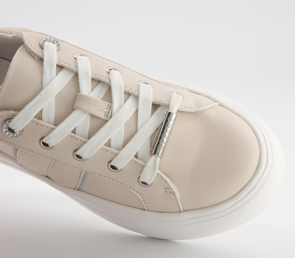 Office Ferrara Glam Flatform Trainers Office Ferrara Glam Flatform Trainers Silver Grey