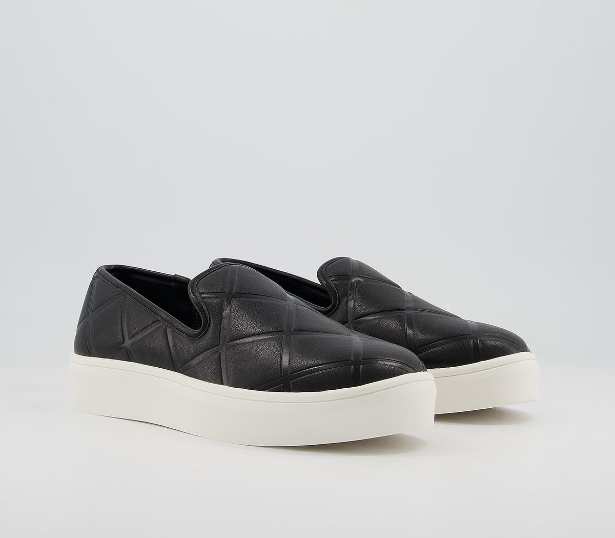 quilted slip on trainers