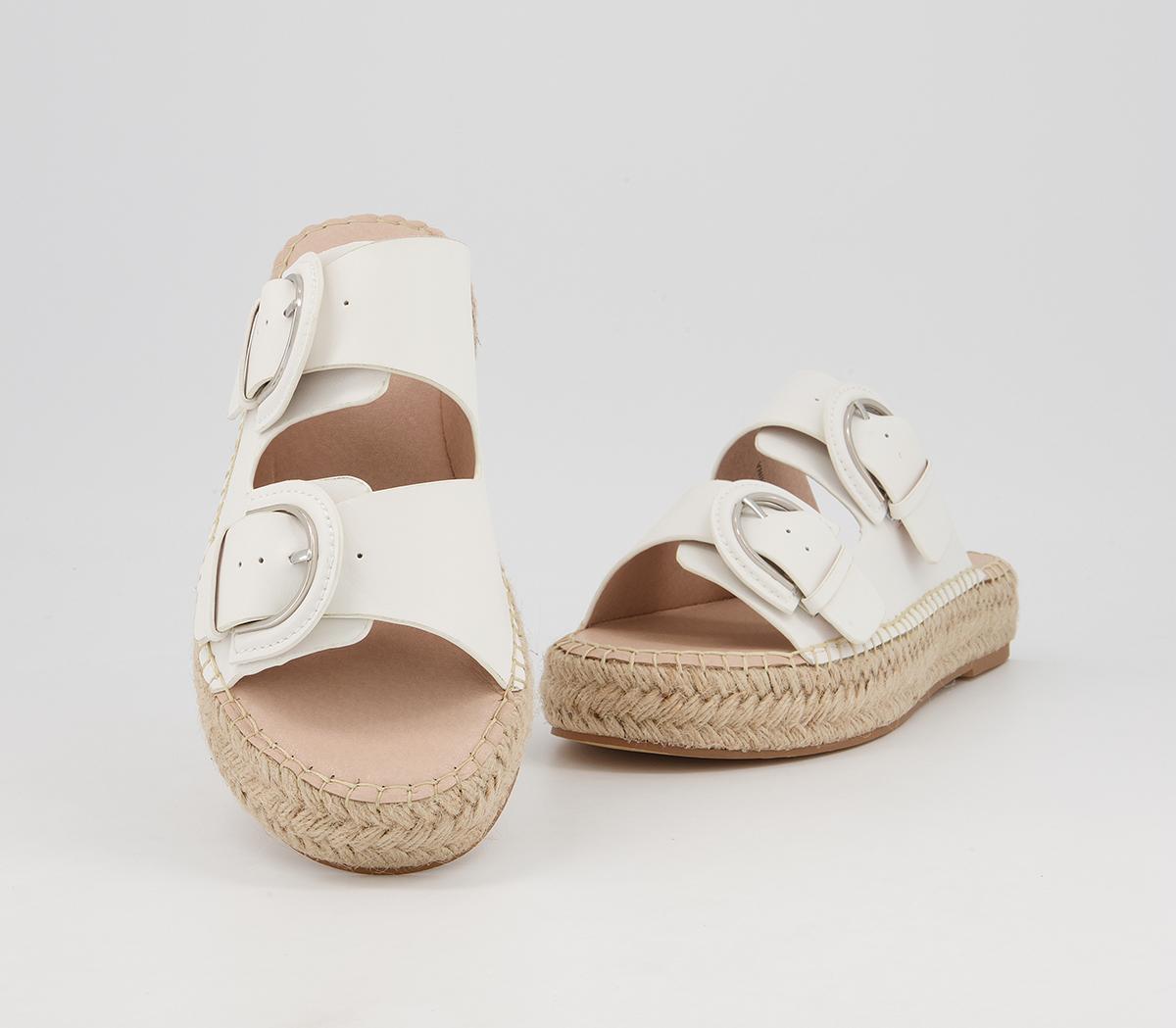 Office Shiloh Double Buckle Espadrille Sandals Office Shiloh Double Buckle Espadrille Sandals Off White