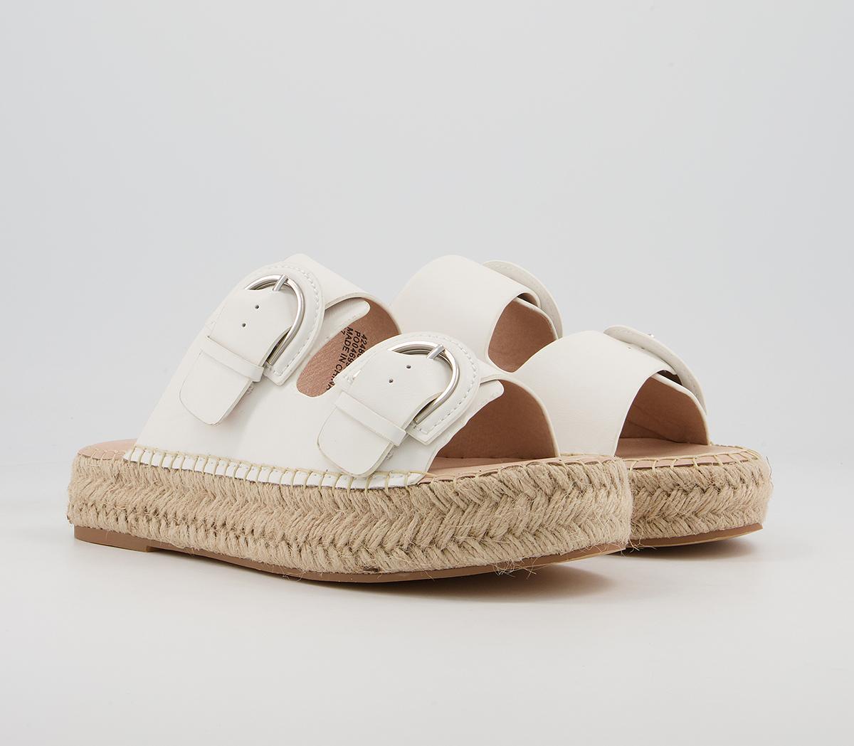 Office Shiloh Double Buckle Espadrille Sandals Office Shiloh Double Buckle Espadrille Sandals Off White
