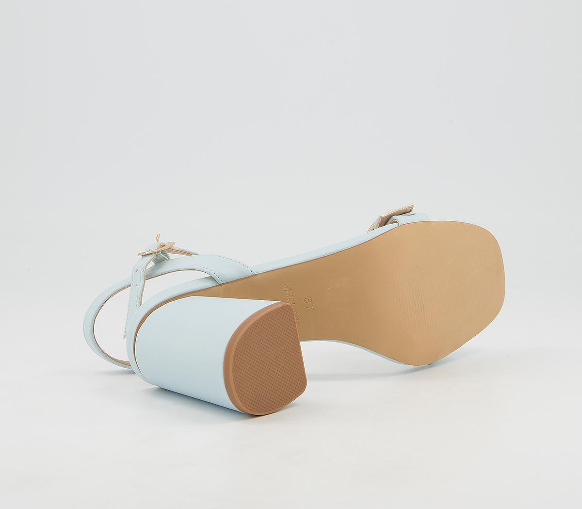 Office Majority Rules Ring Buckle Two Part Block Mid Heel Sandals Office Majority Rules Ring Buckle Two Part Block Mid Heel Sandals Pale Blue