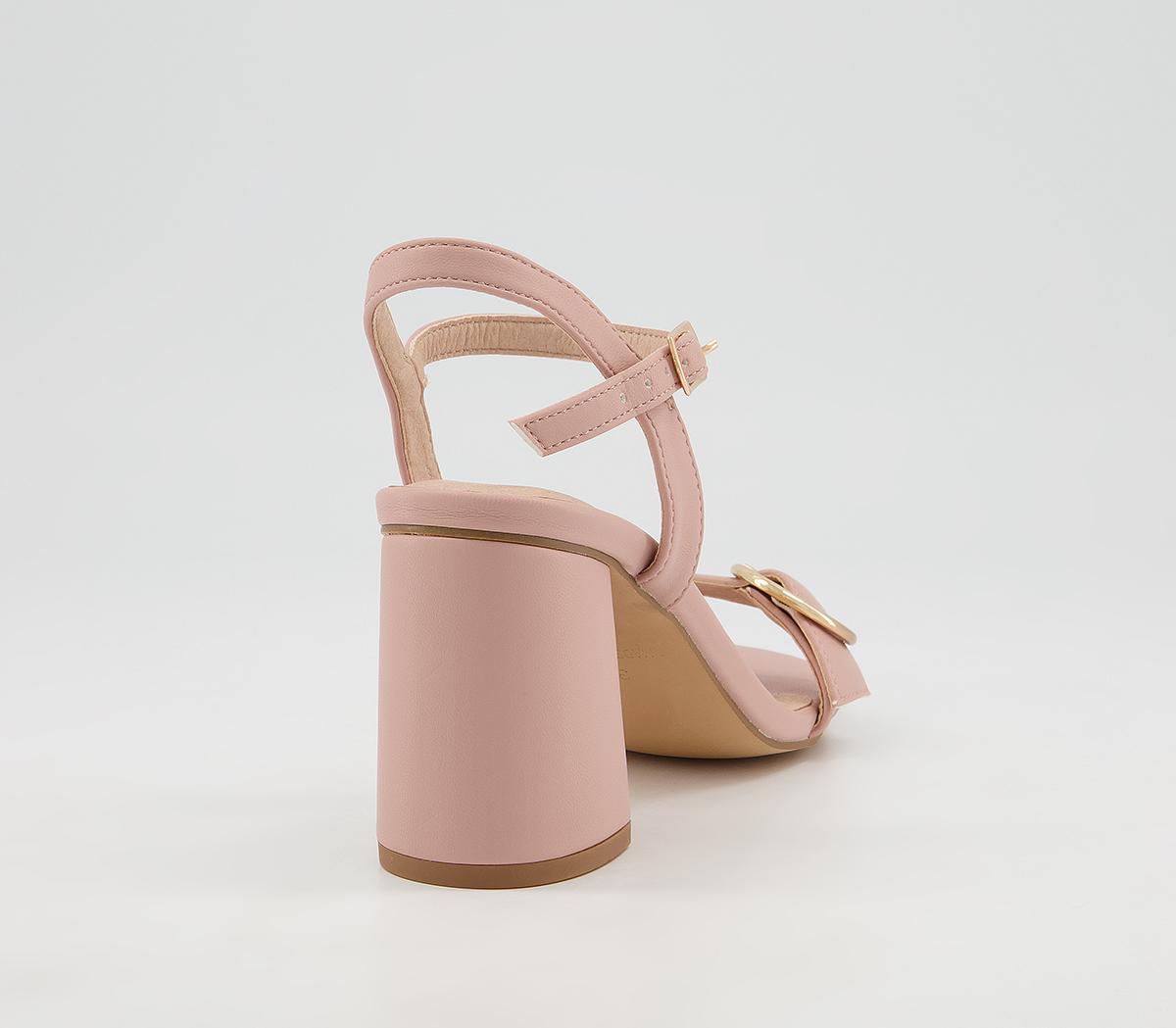 Office Majority Rules Ring Buckle Two Part Block Mid Heel Sandals Office Majority Rules Ring Buckle Two Part Block Mid Heel Sandals Soft Pink