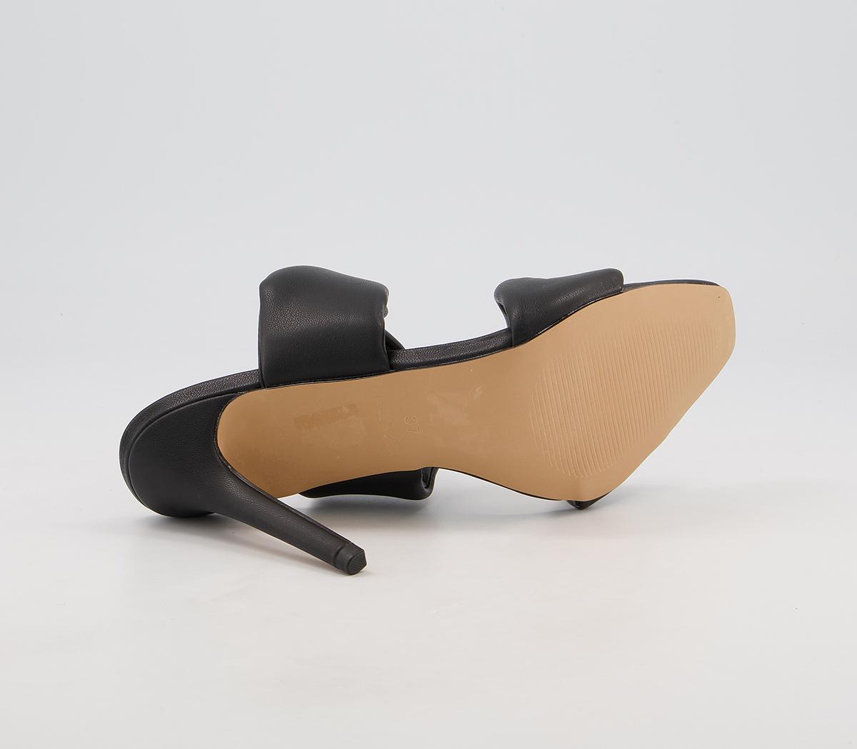 Office Hillcrest Twist Two Strap Slip On High Stiletto Mules Office Hillcrest Twist Two Strap Slip On High Stiletto Mules Black