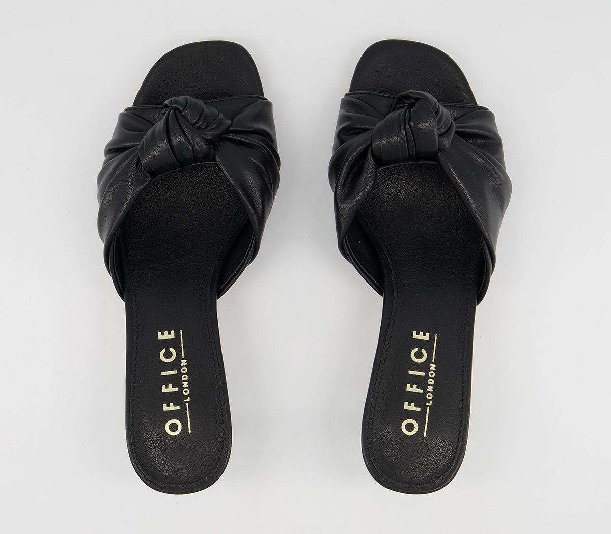 Office Makeover Knot Mules Office Makeover Knot Mules Black