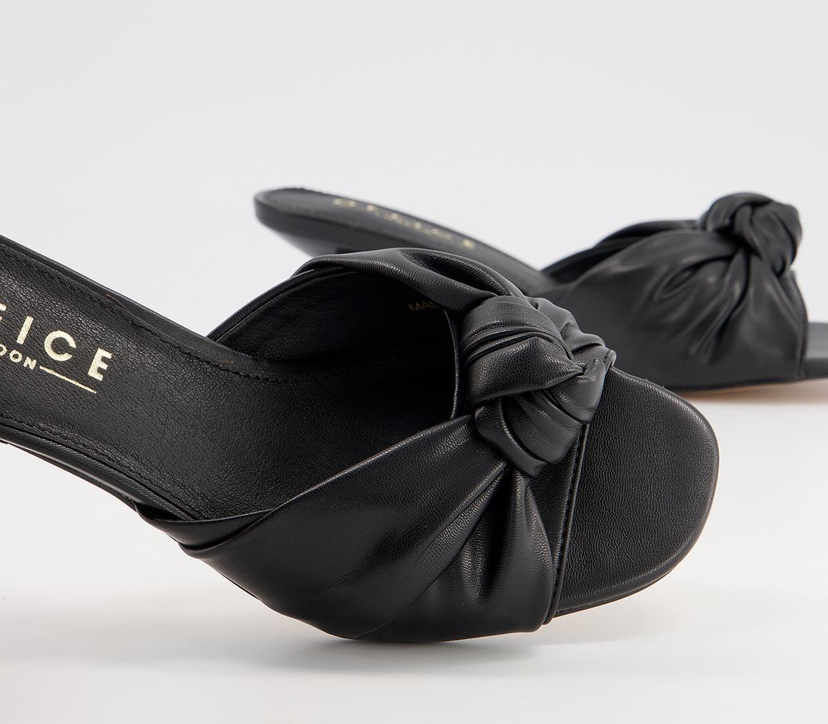 Office Makeover Knot Mules Office Makeover Knot Mules Black