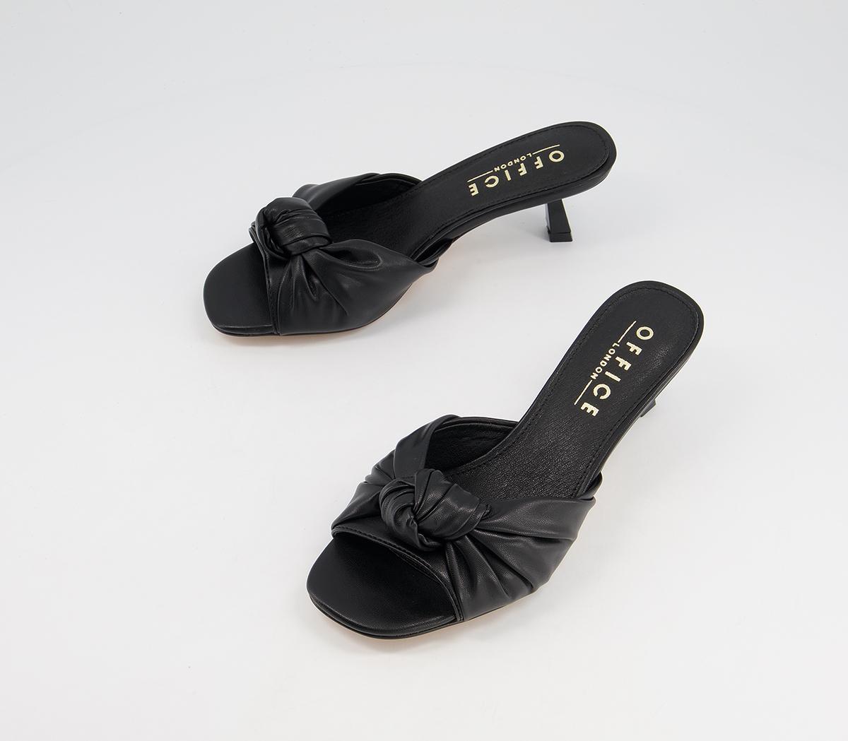 Office Makeover Knot Mules Office Makeover Knot Mules Black