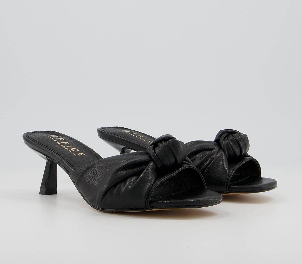Office Makeover Knot Mules Office Makeover Knot Mules Black