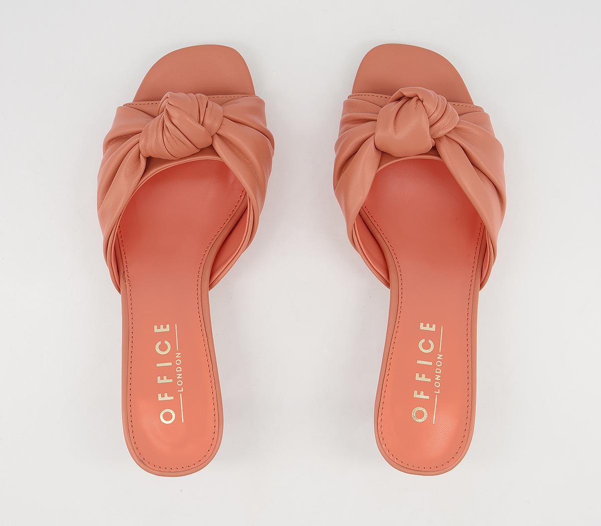 Office Makeover Knot Mules Office Makeover Knot Mules Coral