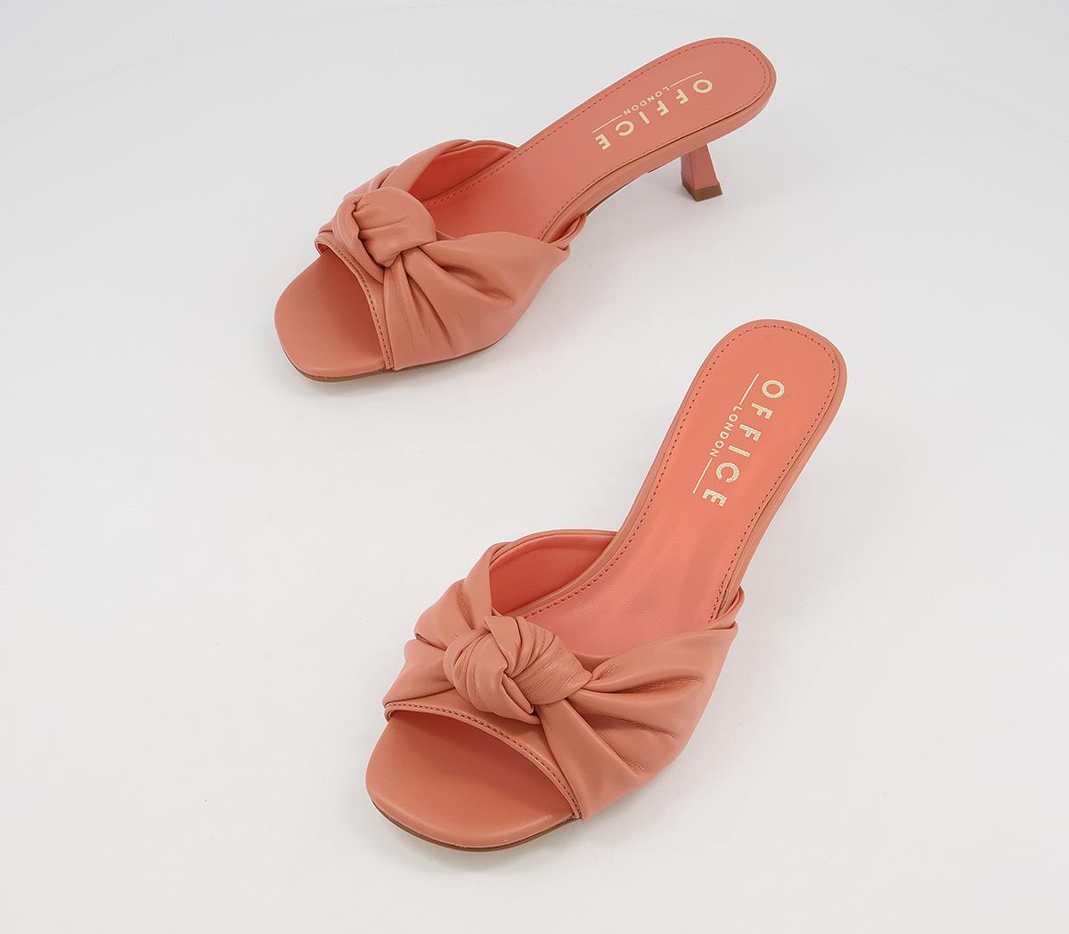 Office Makeover Knot Mules Office Makeover Knot Mules Coral