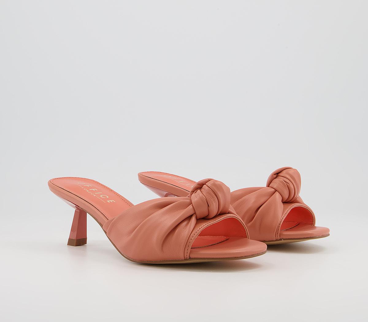 Office Makeover Knot Mules Office Makeover Knot Mules Coral