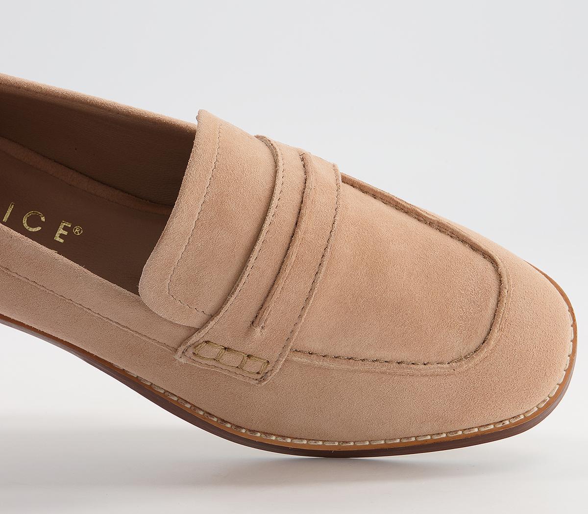 OFFICEFreetown Soft Square Toe LoafersBeige