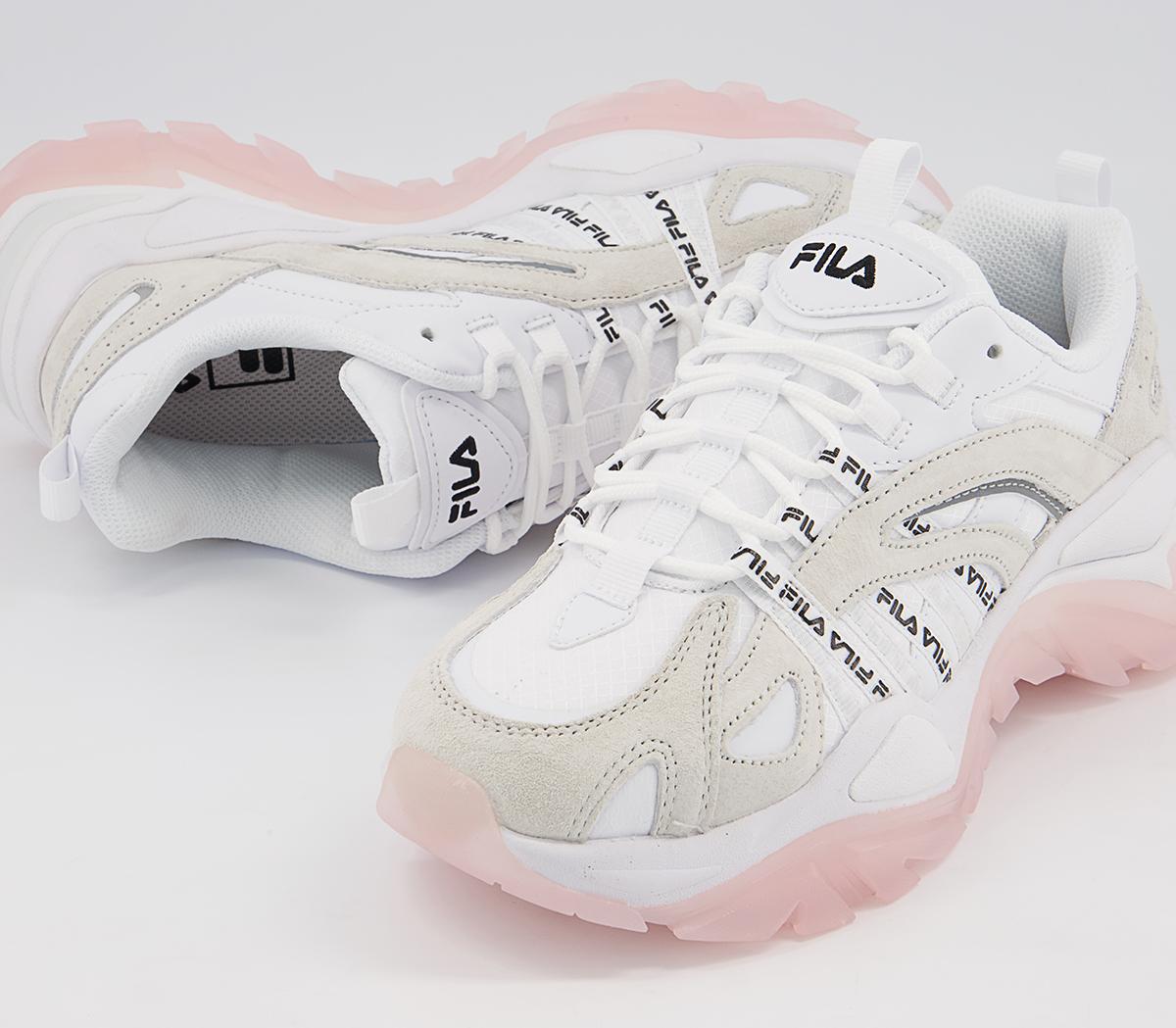 Fila Interation Trainers Fila Interation Trainers White Black Primrose Pink