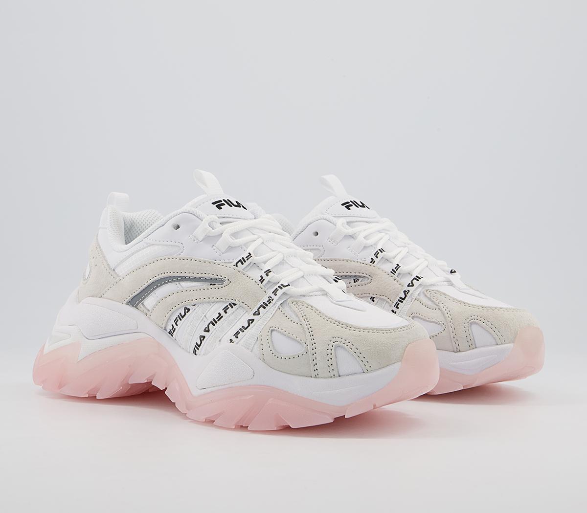 Fila Interation Trainers Fila Interation Trainers White Black Primrose Pink