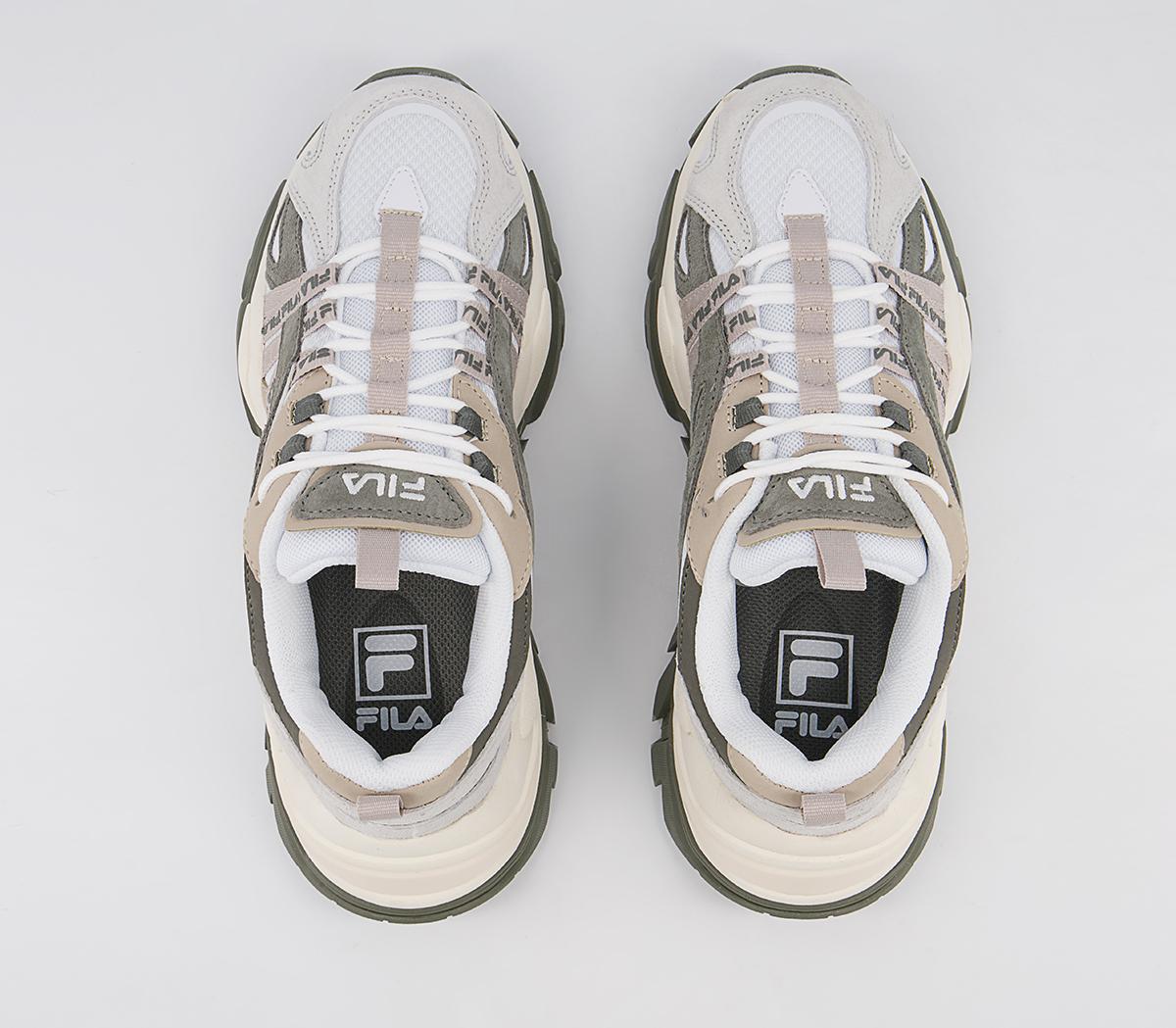 Fila Interation Trainers Fila Interation Trainers Oxford Tan White Dusty Olive