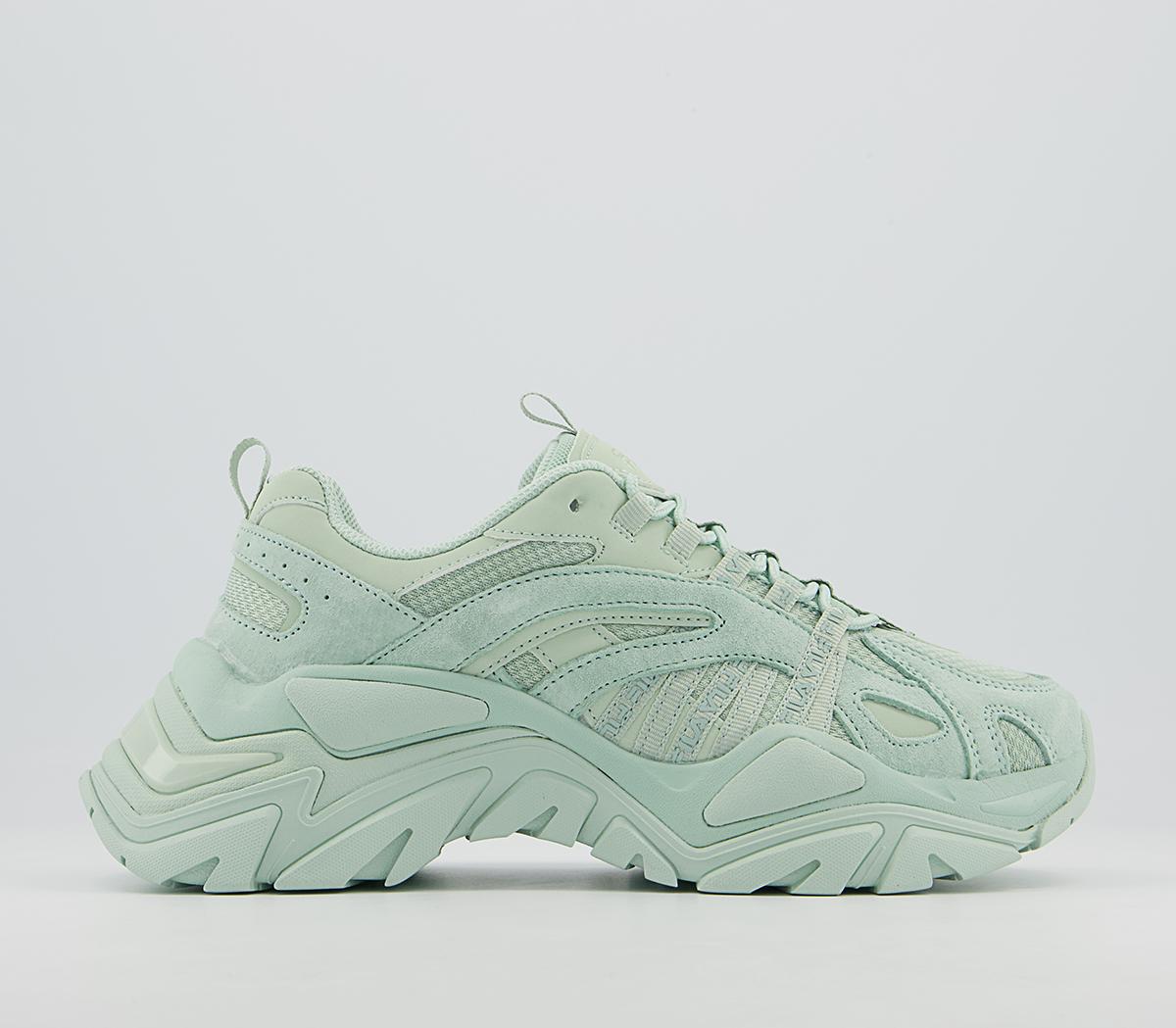 Green on sale fila trainers