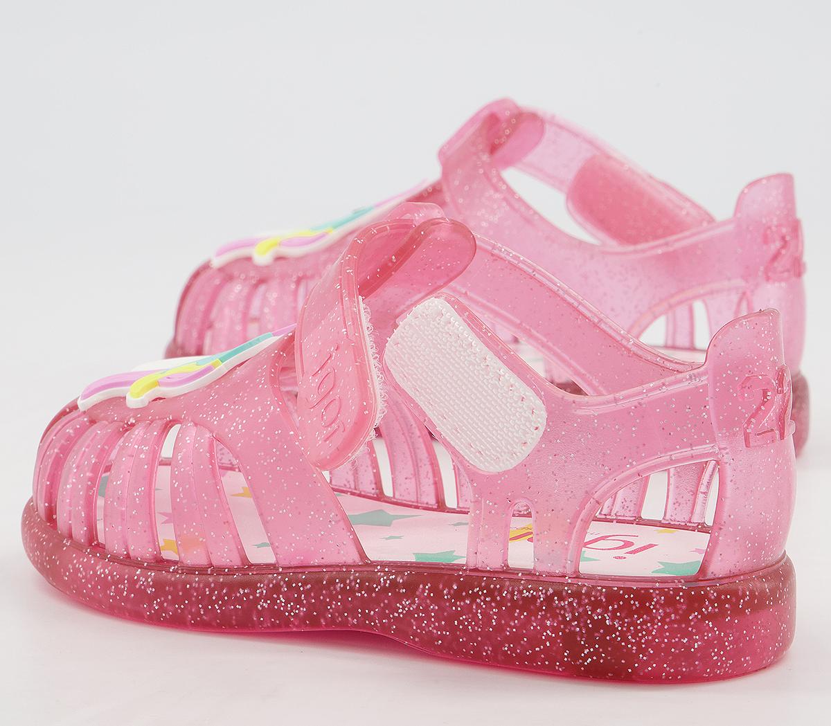 Igor Tobby Sandals Igor Tobby Sandals Unicorn Clear Pink Glitter