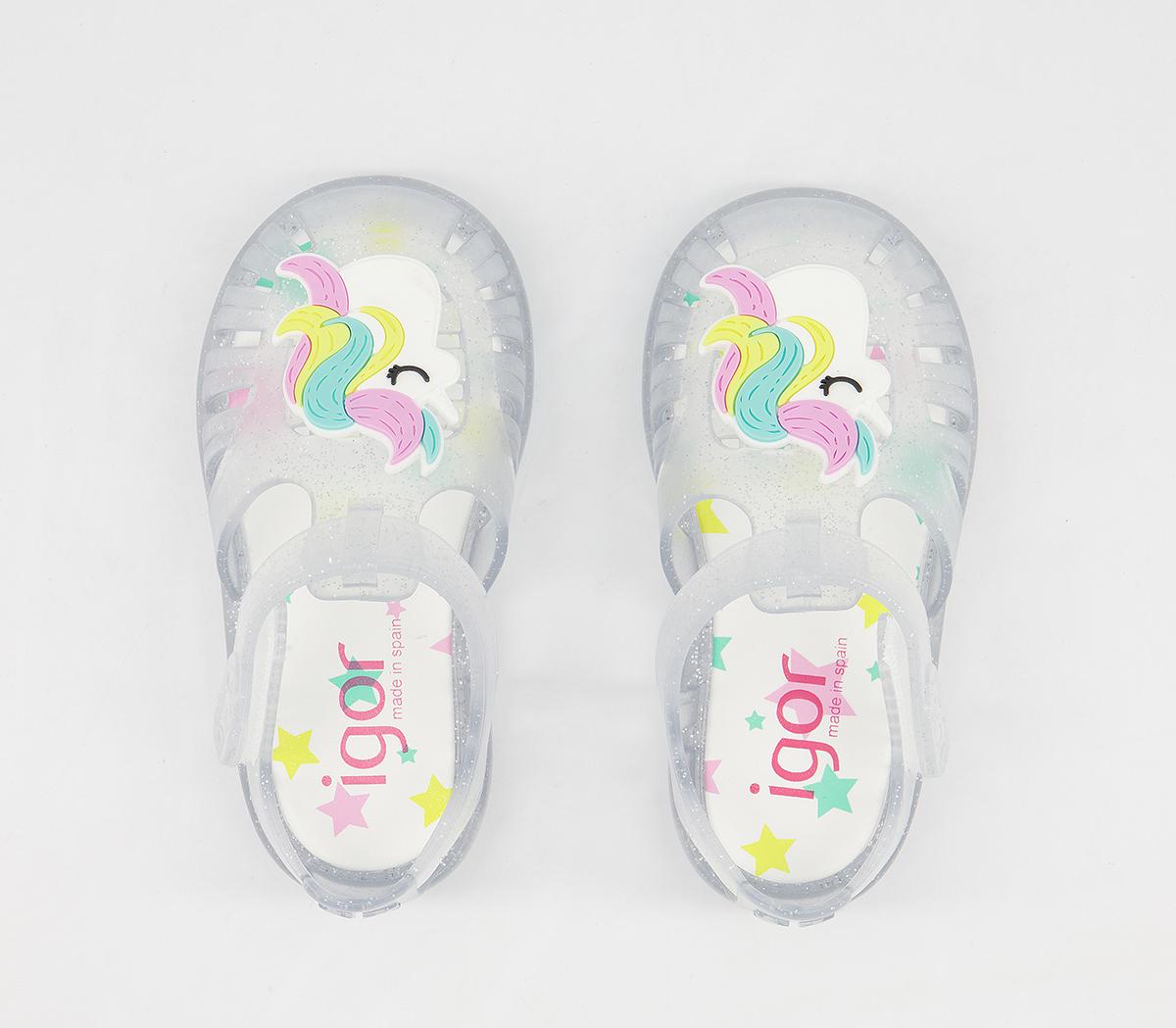 Igor Tobby Sandals Igor Tobby Sandals Unicorn Clear Glitter
