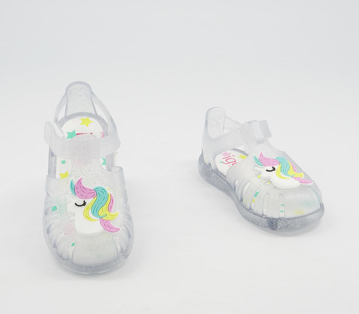 Igor Tobby Sandals Igor Tobby Sandals Unicorn Clear Glitter