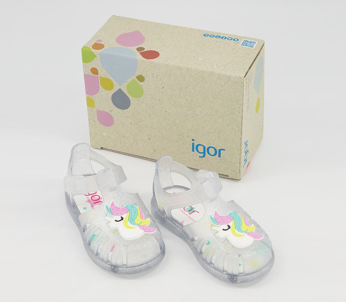 Igor Tobby Sandals Igor Tobby Sandals Unicorn Clear Glitter